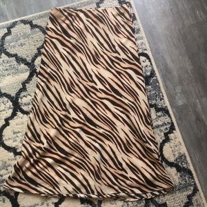 Socialite Bias Print Skirt